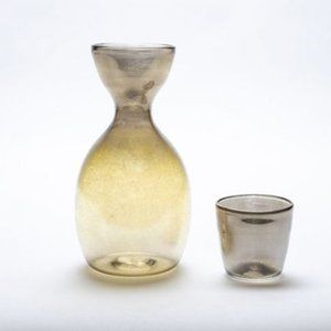 Sot Handblown Carafe and Cup Set